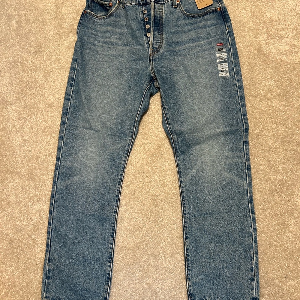 Levi's Blue Straight Leg Jeans